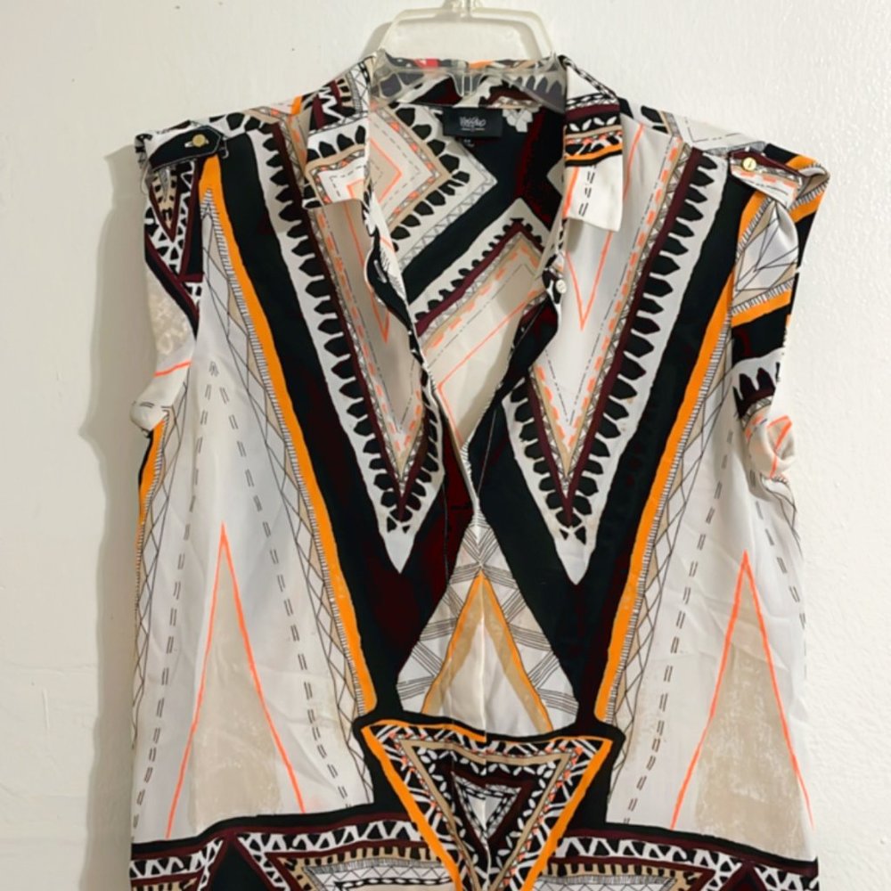 Abstract Pattern Blouse